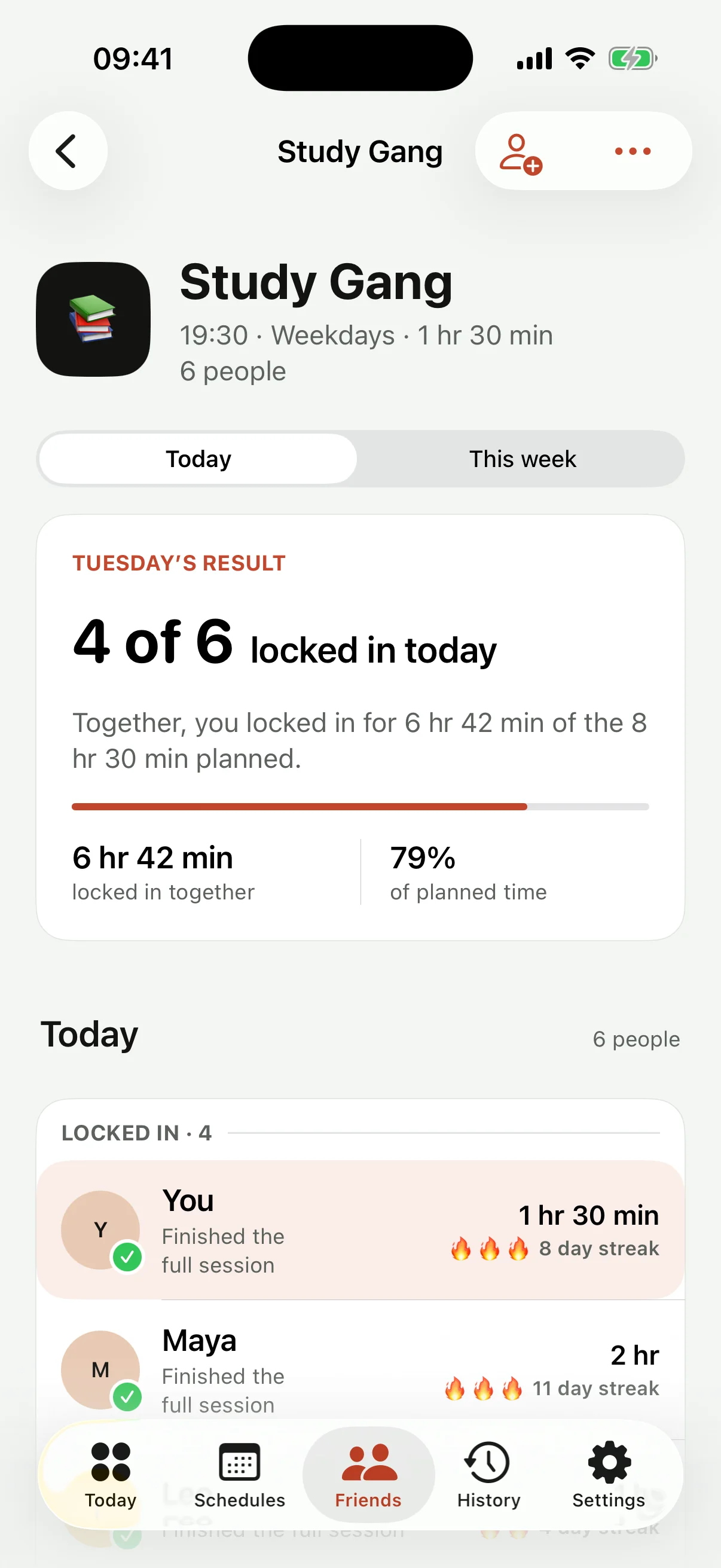 Study Gang in Awke showing four of six people locked in today